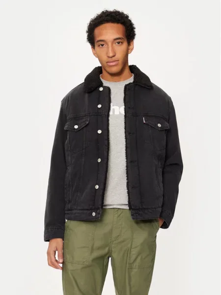 Jeans jakna SCHOTT N.Y.C. siva