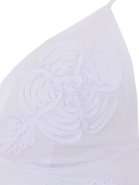 Rochie mini Resti de costum cu broderie alb