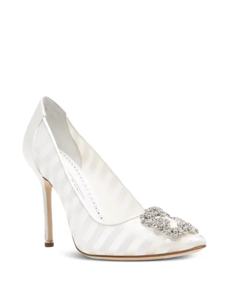Lodičky Manolo Blahnik bílé