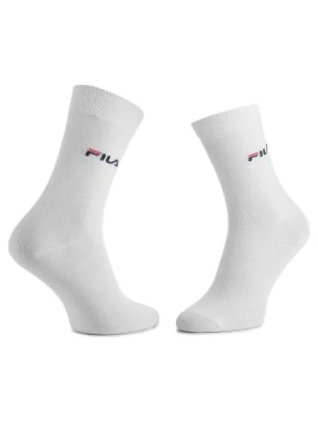 Σετ 3 ζευγάρια ψηλές κάλτσες unisex Fila White λευκό