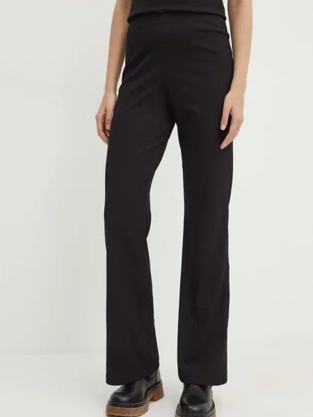 Панталон Calvin Klein Jeans с изчистен дизайн черно