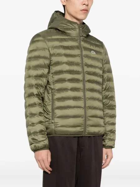 Geacă Lacoste cu glugă verde