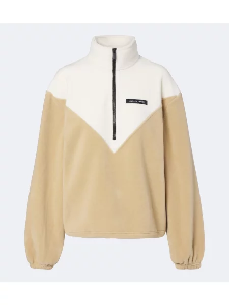 Hanorac din fleece Canada Goose din fleece bej