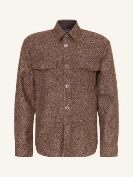Maerz Muenchen Košile Slim Fit tmavě / světle hnědá