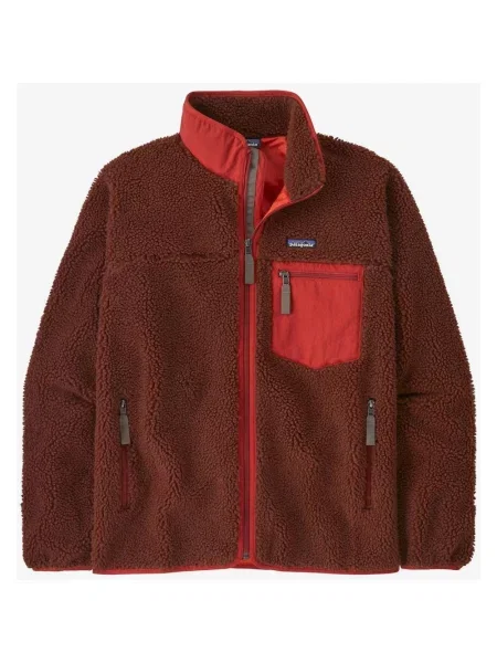 Bluza polarowa patagonia classic retro brązowy M czerwony