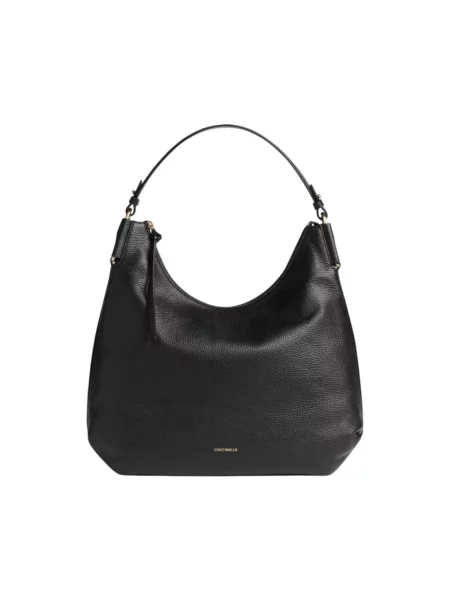 Torebka hobo Coccinelle skórzana czarna