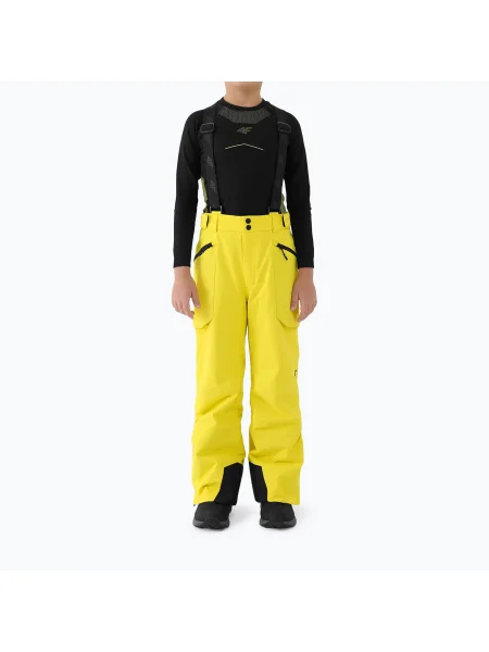 Pantaloni de schi pentru copii 4F Fnk yellow galben