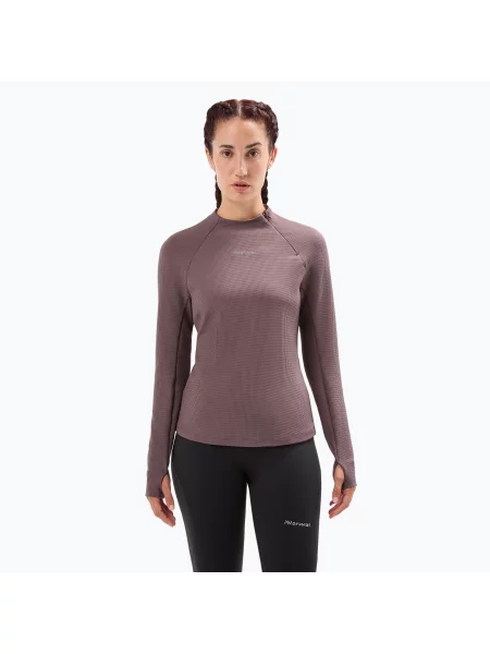 Longsleeve do biegania NNormal Trail purple fioletowy