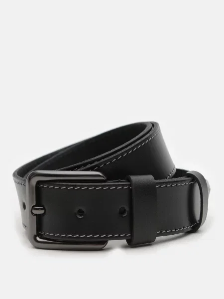 Кожаный ремень Borsa Leather черный