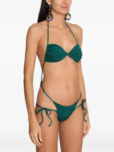 Bikini Amir Slama cu gât halter verde