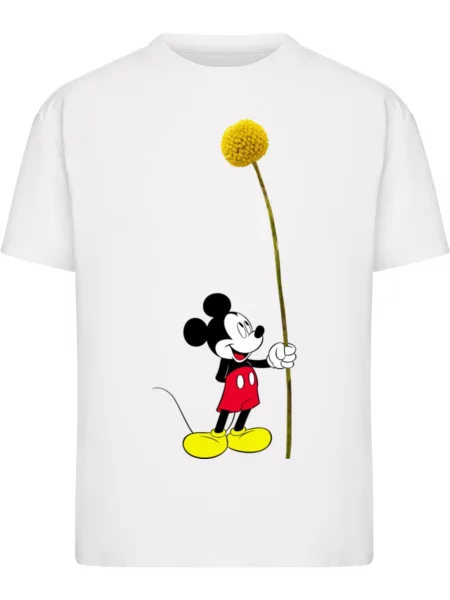 Merchcode Tricou Mickey Flower Tee mai multe culori alb