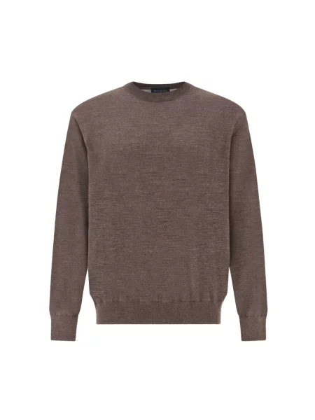 Sweter Paul & Shark wełniany brązowy