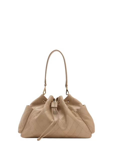 MANGO Geantă tip sac CHARLIE' bej