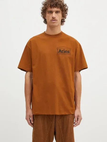 Aries tricou din Temple SS Tee maro