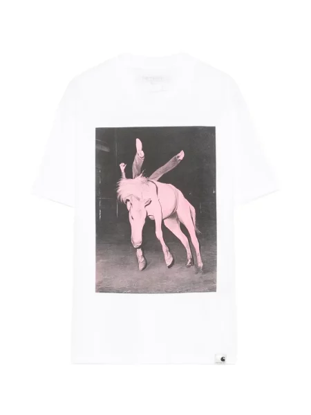 Tricou Carhartt Wip cu imagine alb