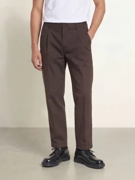 Joop! Jeans Chino Kalhoty Lead Volný Střih tmavě hnědá