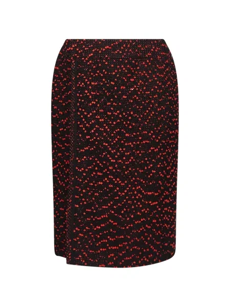 Fustă midi Elie Saab din tweed negru