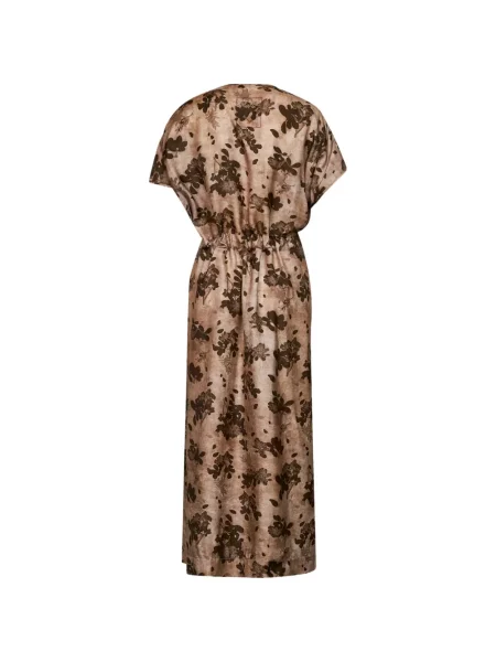 Rochie maxi Uma Wang cu model floral cu imagine cu cordon