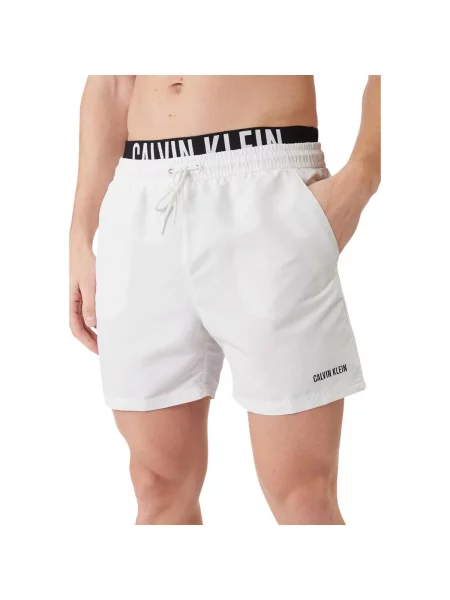 Calvin Klein Swimwear Kupaće hlače Intense Power crna bijela