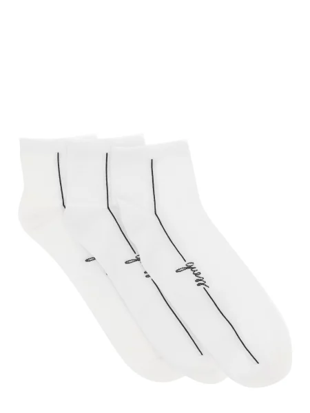 GUESS Șosete negru alb