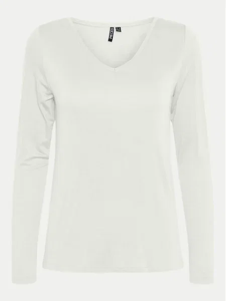 Pieces Tricou Billo alb