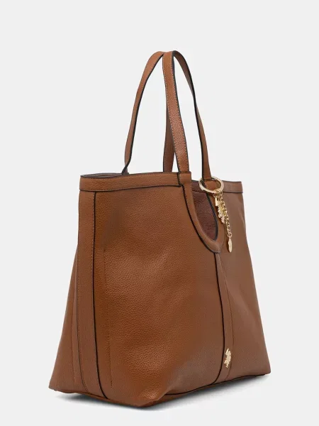U.S. Polo Assn. geantă shopper pentru femei cu imitație de piele LAWSON maro