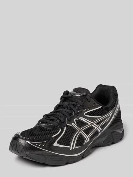 Sneakersy z paski w kontrastowym kolorze model Asics Tiger czarne