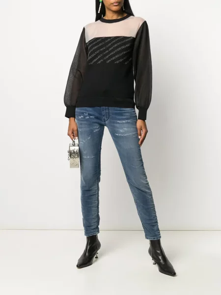 Blugi boyfriend Diesel Krailey albastru