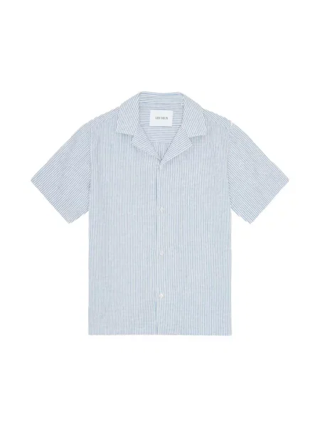 Krótka koszula z krótkim rękawem Les Deux z krótkim rękawem niebieska