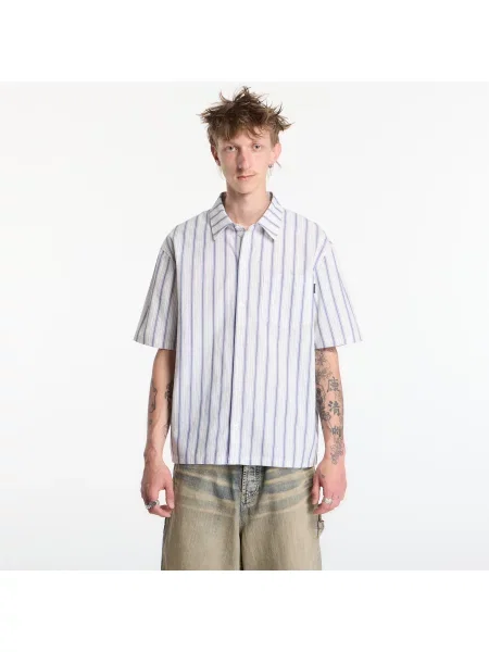 Cămașă Daily Paper Dp Blocked Ss Shirt Blue Wing Teal M albastru