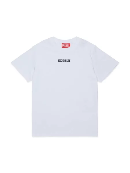 Diesel majica za djecu od pamuka UTTER UW T-SHIRT bijela