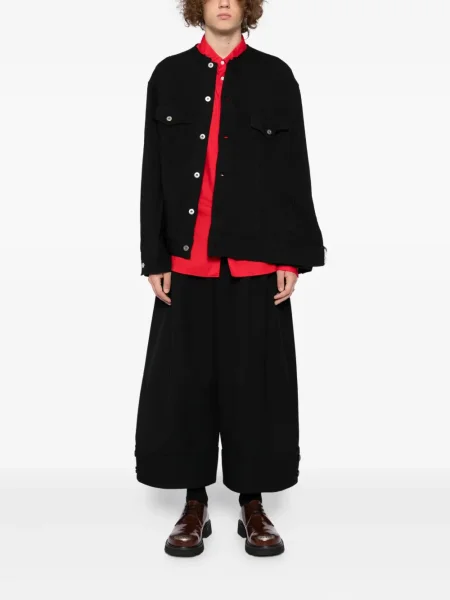 Geacă Black Comme Des Garçons cu decolteu rotund negru