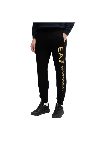 Joggery Emporio Armani Ea7 z logo czarne