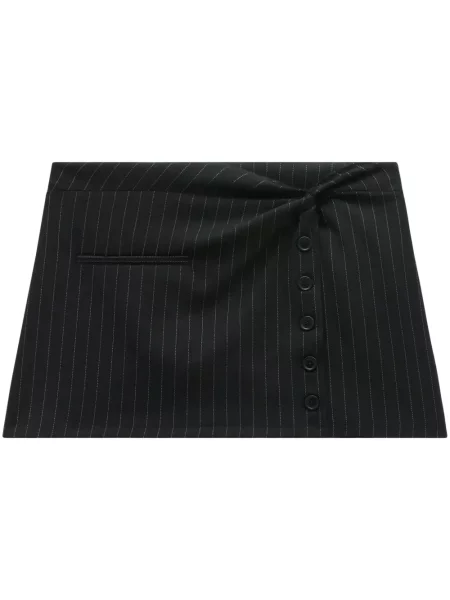 Spódnica Courreges w paski czarna