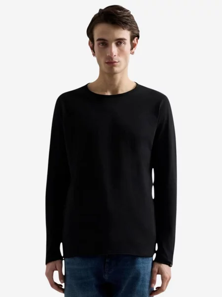 REPLAY Tricou BASIC JERSEY negru
