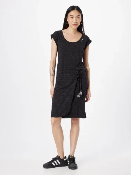 Ragwear Rochie de vară negru alb