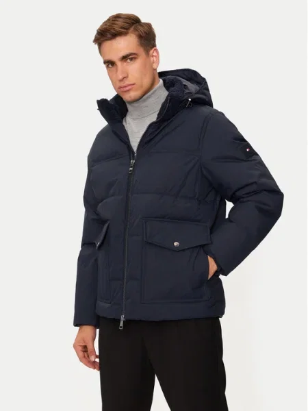 Tommy Hilfiger Geacă din puf Rockie Bleumarin Regular Fit