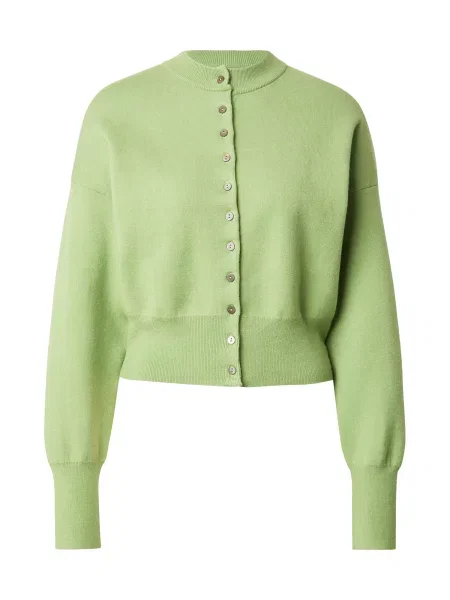 TOPSHOP Geacă tricotată deschis verde