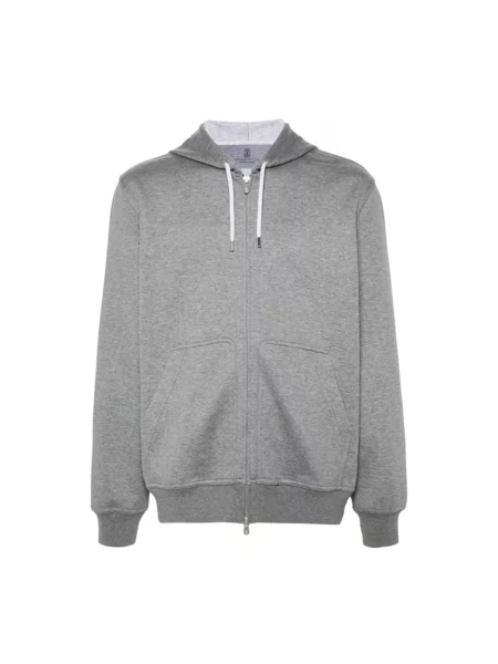 Sweter Brunello Cucinelli szary