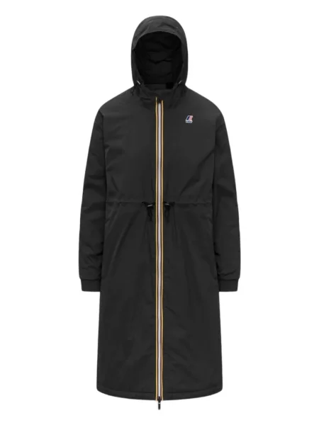 Palton K-way cu glugă negru