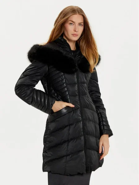 GUESS Palton de iarnă NEW OXANA' negru