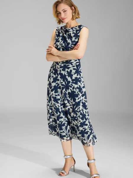 SWING Rochie albastru marin gri