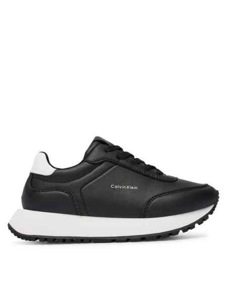Sneakersy Calvin Klein Low Cut Lace-Up Sneaker S čierna