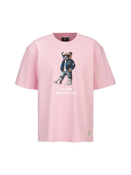 ITALIA Tricou Tamaro Bear maro / roz / negru alb