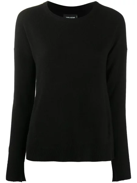 Sweter Zadig&voltaire z kaszmiru z naszywkami czarny