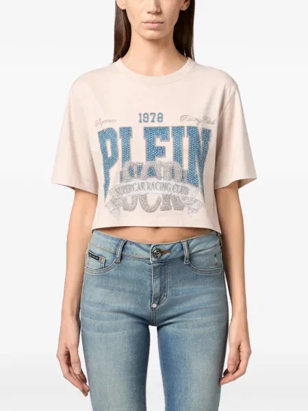 Decupat tricou Philipp Plein alb
