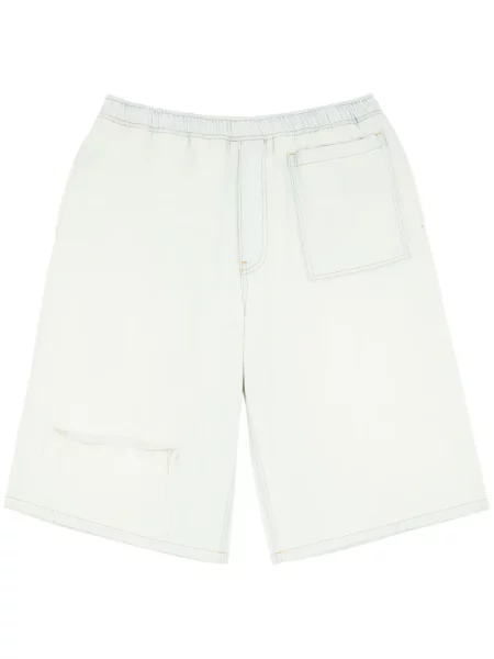 Pás džínové šortky Mm6 Maison Margiela bílé
