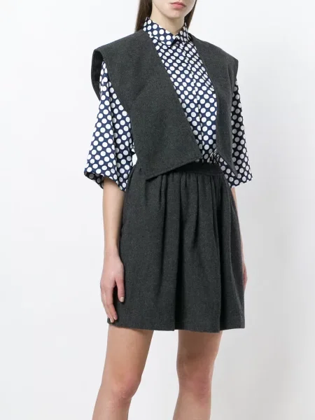 Oblekové šaty Comme Des Garçons Pre-owned šedé