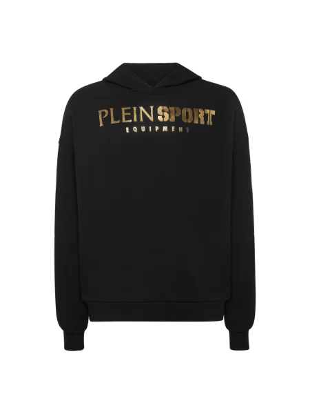 Bluza z kapturem Plein Sport z kapturem czarna