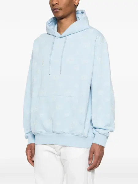 Hoodie Casablanca με απλικέ μπλε